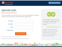 Tablet Screenshot of iptvnet.com